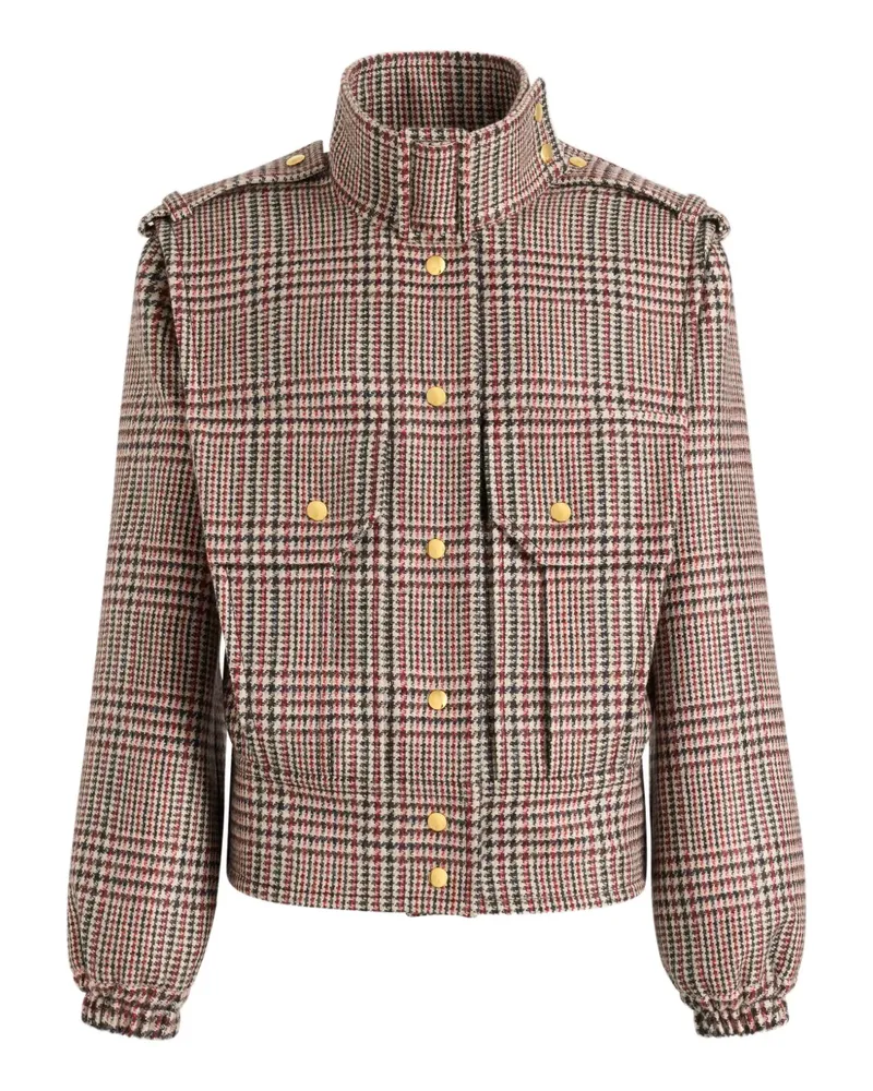Patou Karierte Bomberjacke - Rot Rot