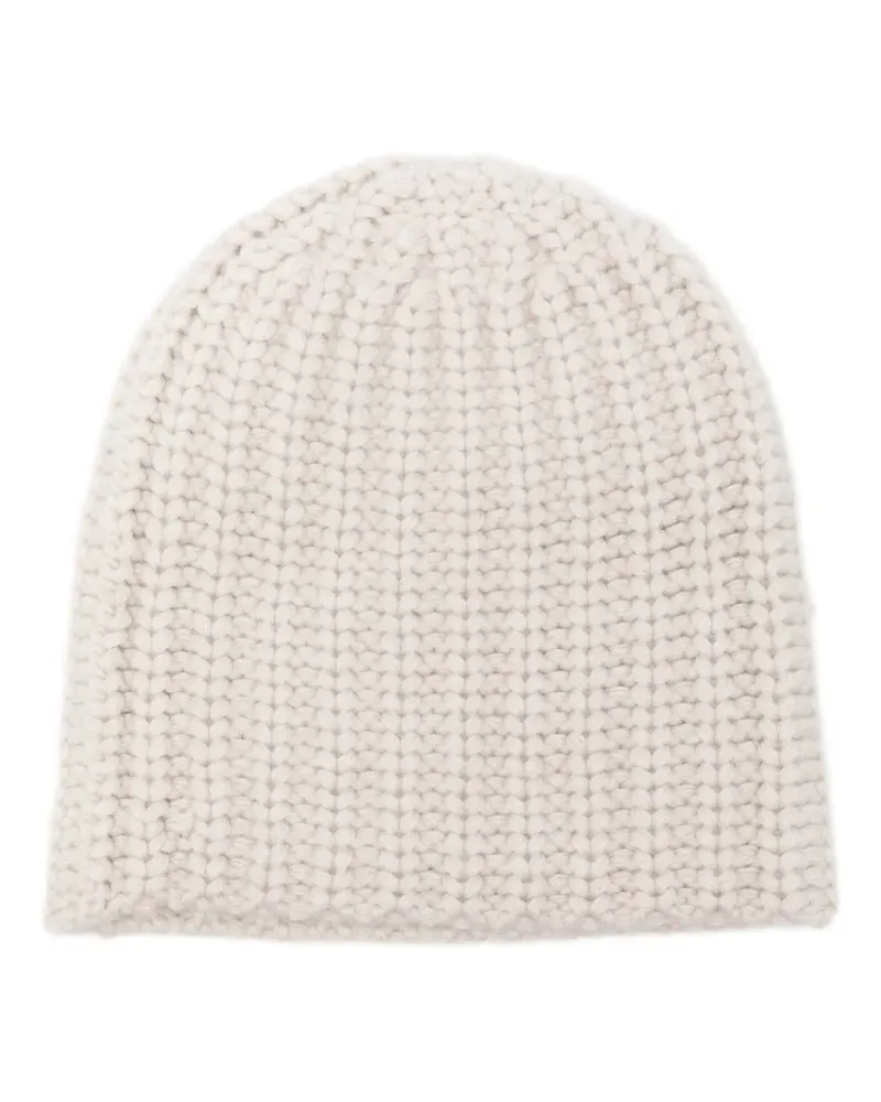 Liska Michaela Beanie - Weiß Weiß