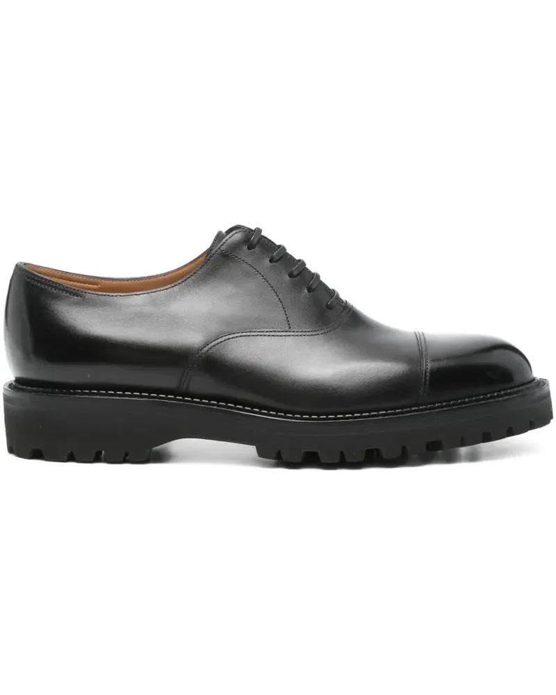 John Lobb Council Oxford-Schuhe mit angeschnittener Kappe - Schwarz Schwarz