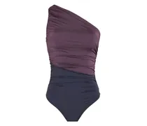 Asymmetrischer Badeanzug - Violett