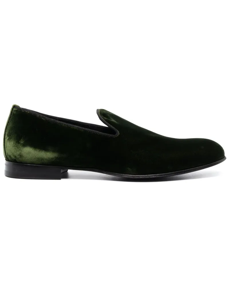 D4.0 Fodera Loafer aus Samt - Grün Grün