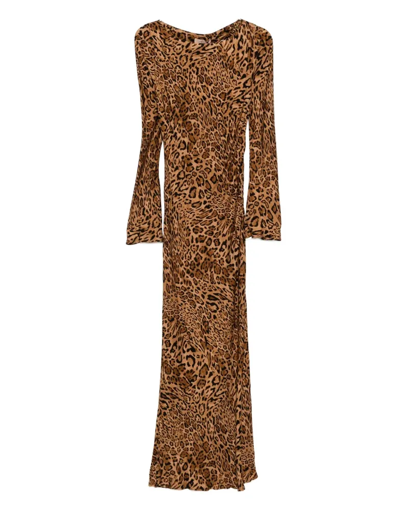 Twin-Set Kleid mit Leoparden-Print - Braun Braun