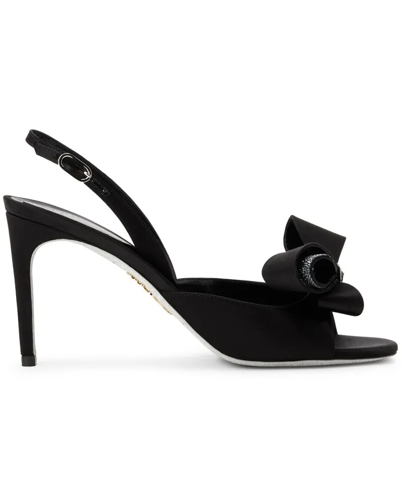René Caovilla Arabella Sandalen mit Kristallverzierung - Schwarz Schwarz