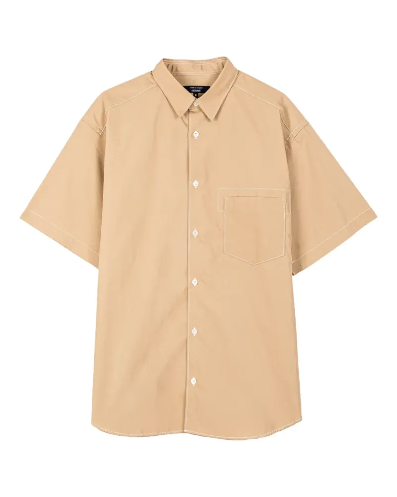 Comme des Garçons Hemd mit Kontrastnähten - Nude Nude