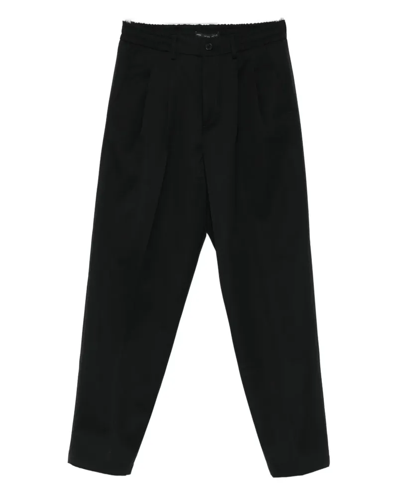 Low Brand pleat-detail tailored trousers - Schwarz Schwarz