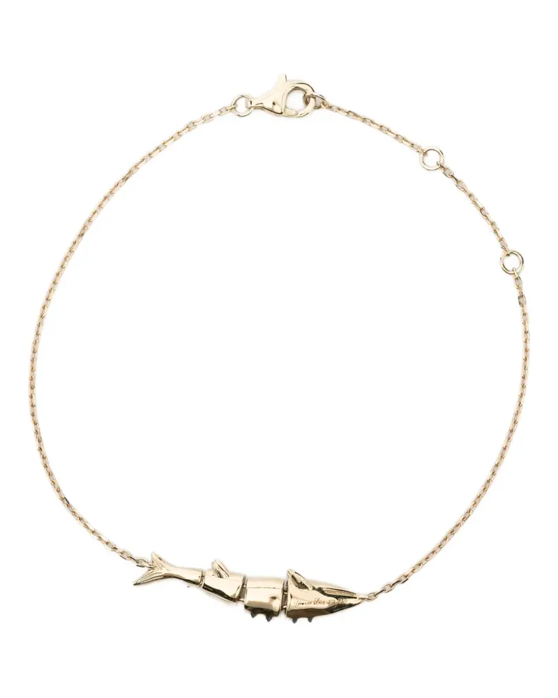 Yvonne Léon Marlin fish-pendant bracelet - Gold Gold