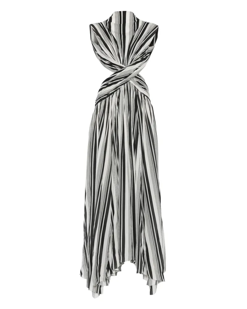 Philosophy Di Lorenzo Serafini Gestreiftes Maxikleid - Nude Nude