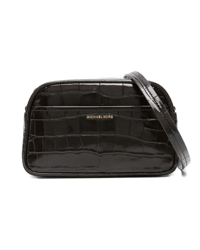 Michael Kors Jet Set Schultertasche mit Kroko-Effekt - Braun Braun