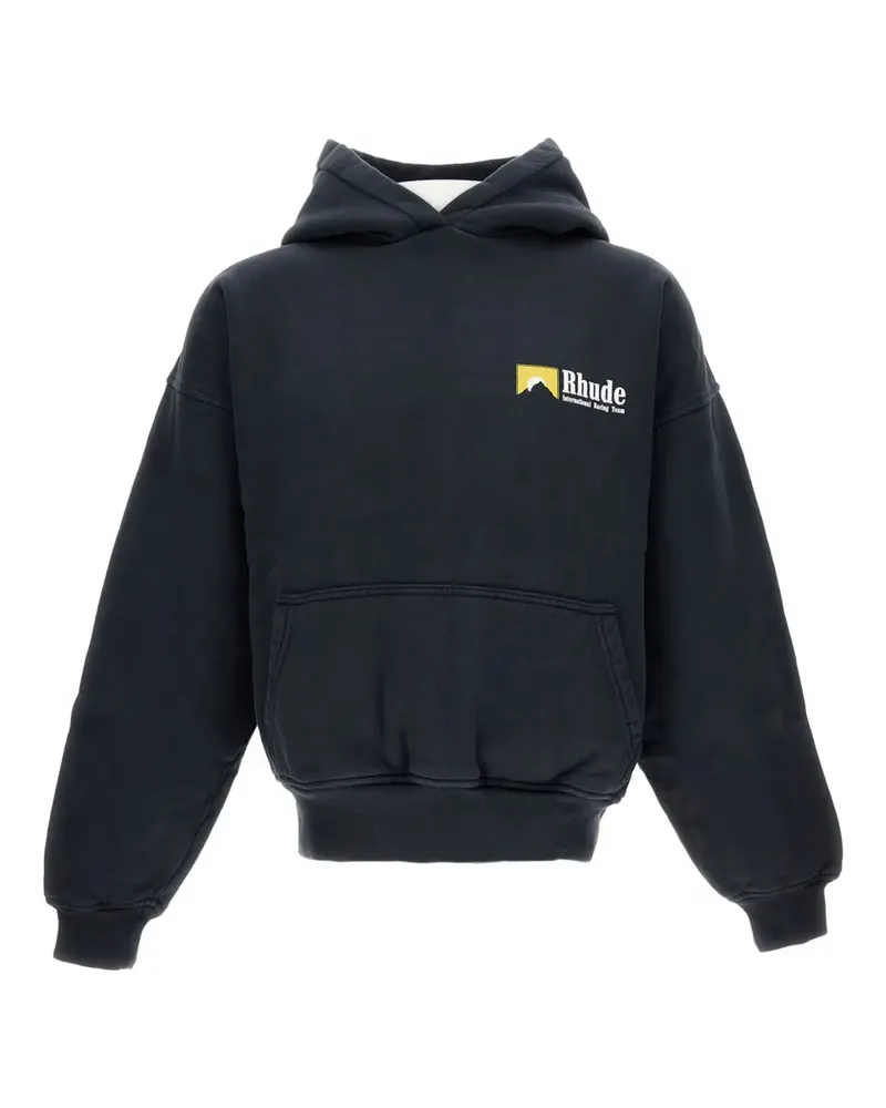 RHUDE Sweatshirt mit gerippten Bündchen - Schwarz Schwarz
