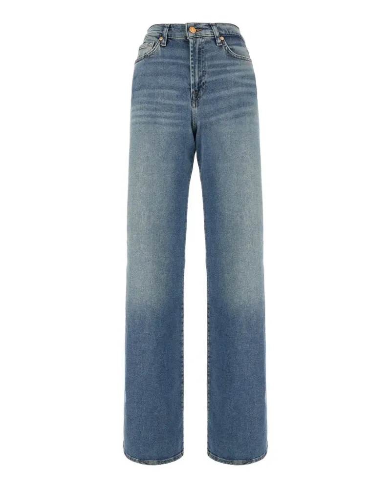 7 for all mankind Lotta mid-rise wide-leg jeans - Blau Blau