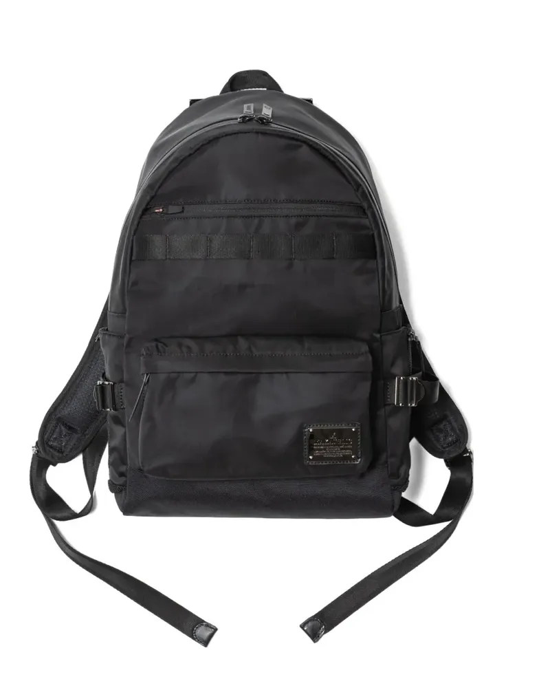 Makavelic zip pocket backpack - Schwarz Schwarz