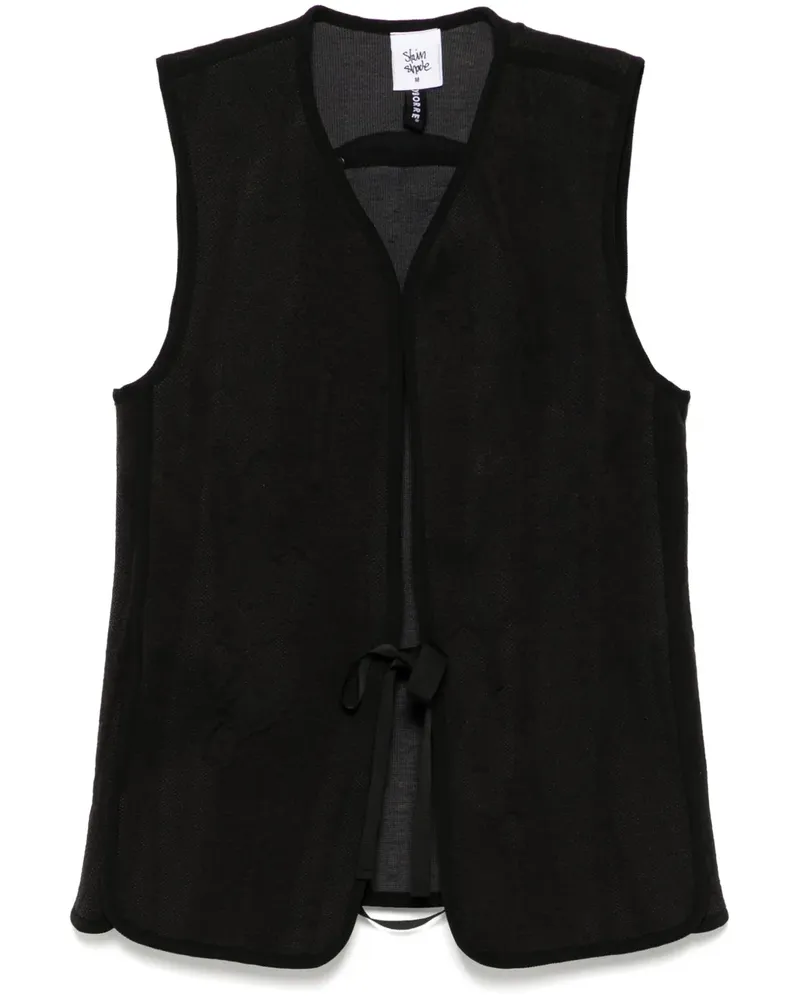 Stain Shade Klassische Weste - Schwarz Schwarz