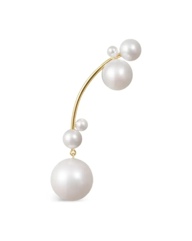 Sophie Bille Brahe 14kt Grand Stella Gelbgoldohrring mit Perle Gold