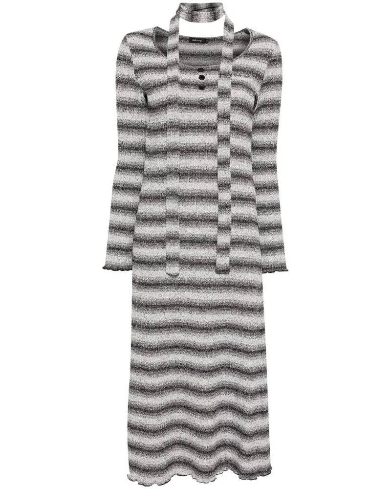 Tout a Coup Gestreiftes Kleid - Schwarz Schwarz