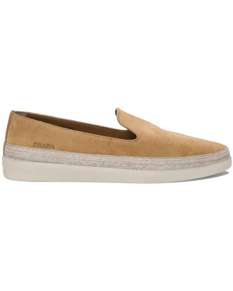 Prada Loafer aus Wildleder - Braun Braun
