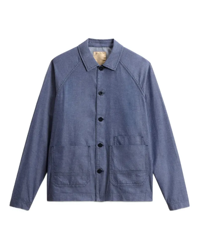 Woolrich raglan-sleeves shirt jacket - Blau Blau