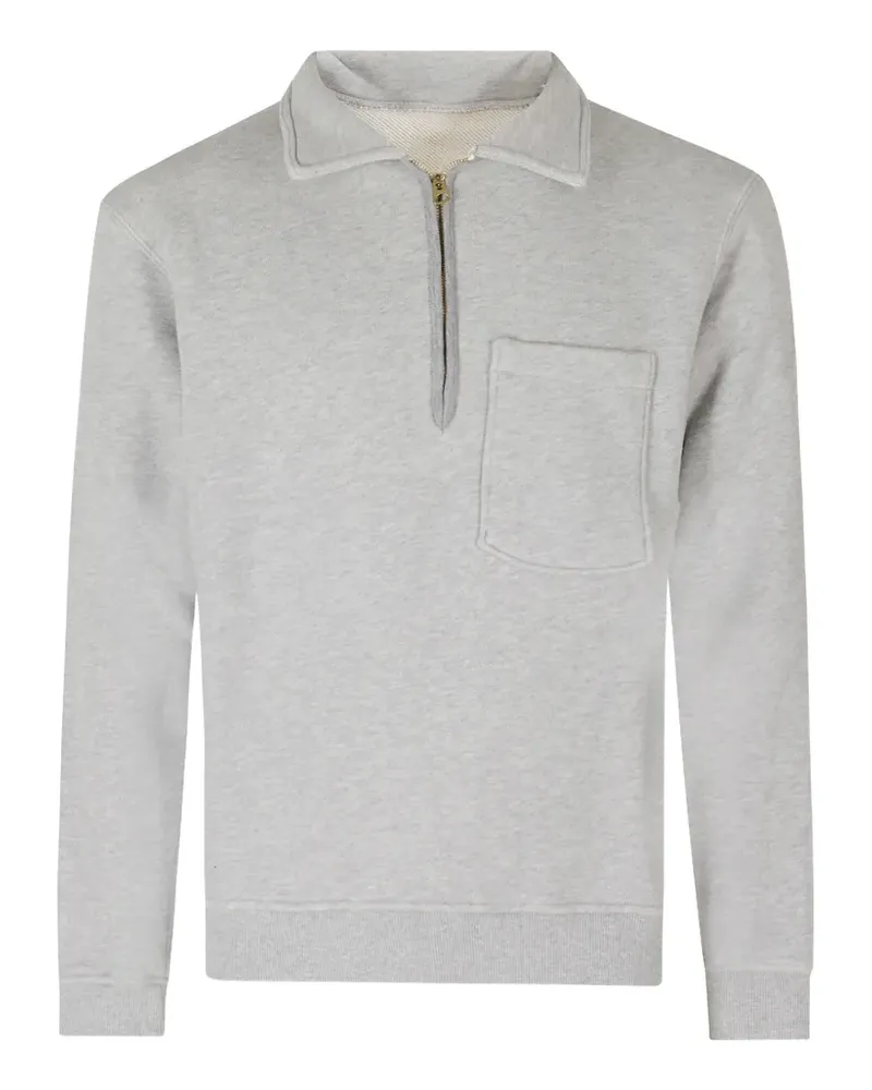 Fortela Yale Pullover mit Viertelreißverschluss - Grau Grau