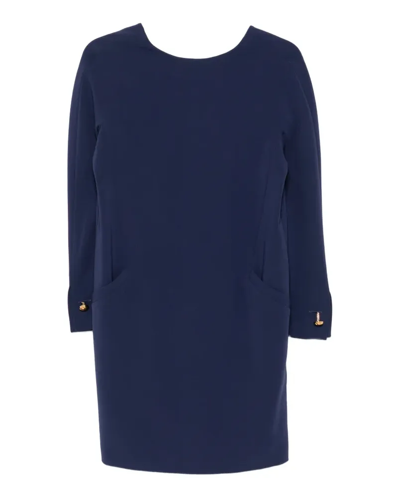 Max Mara Minikleid mit Knopfmanschetten - Blau Blau