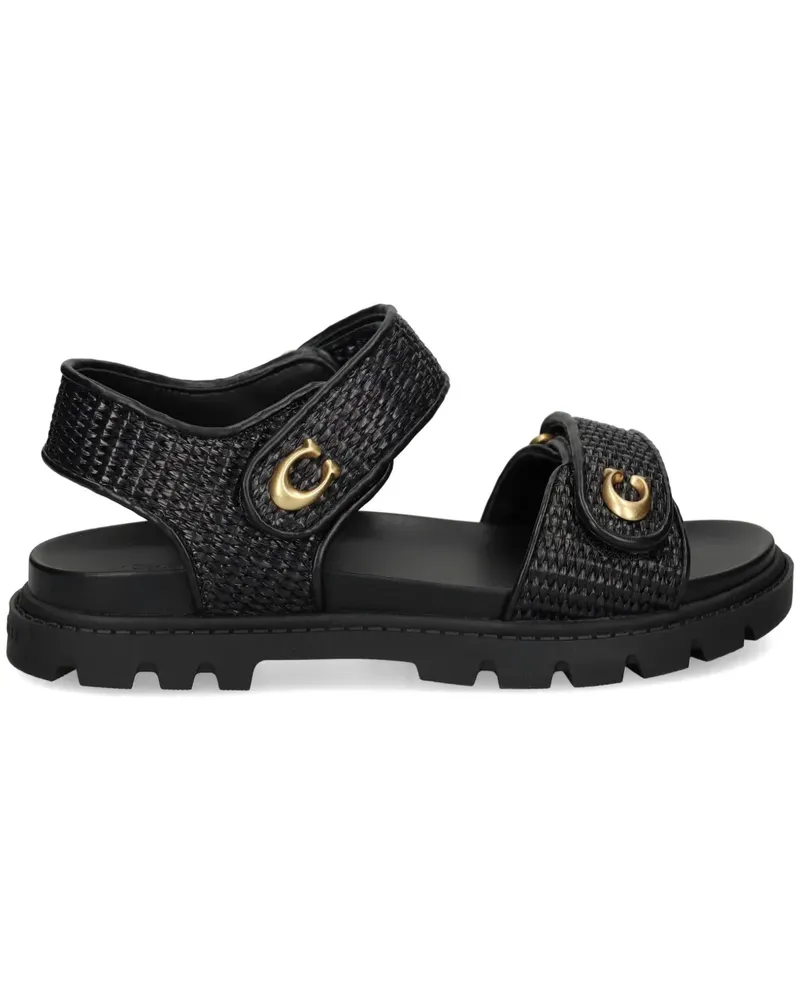 Coach Sandalen mit Riemen - Schwarz Schwarz