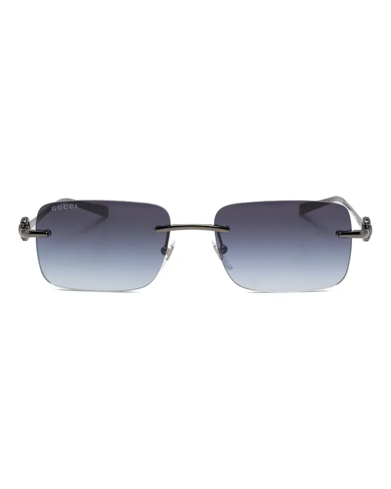 Gucci Rahmenlose Sonnenbrille - Schwarz Schwarz
