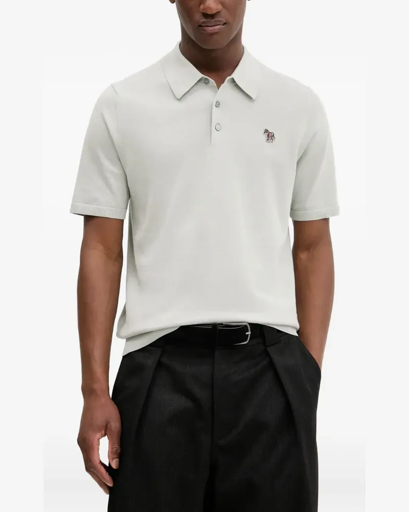 Paul Smith Poloshirt mit Zebra-Applikation - Grau Grau