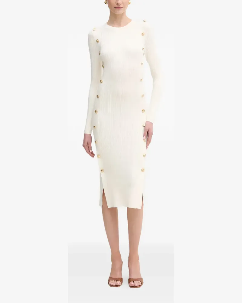 Guess Midikleid aus geripptem Strick - Nude Nude