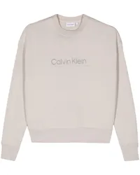 Calvin Klein Sweatshirt mit Logo-Stickerei Grau