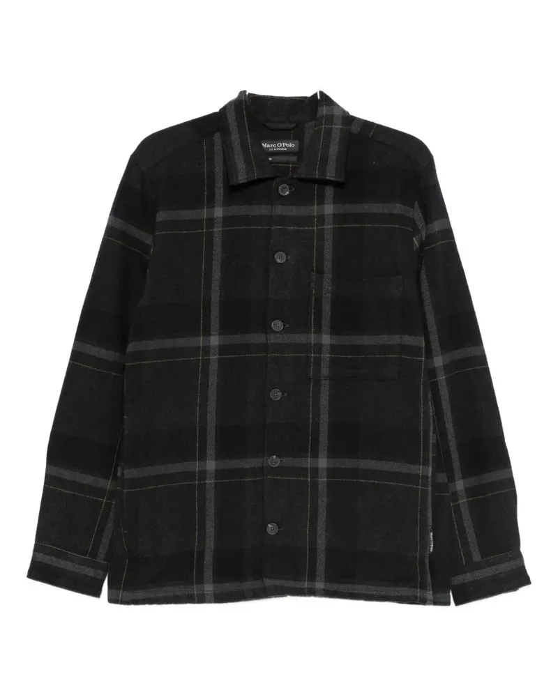 Marc O'Polo plaid pocket overshirt - Grau Grau