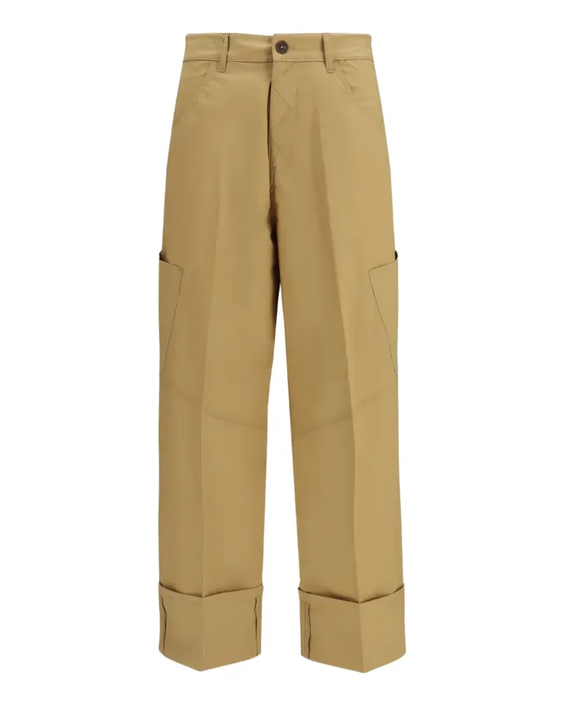 True Royal Nina cuffed cargo trousers - Nude Nude