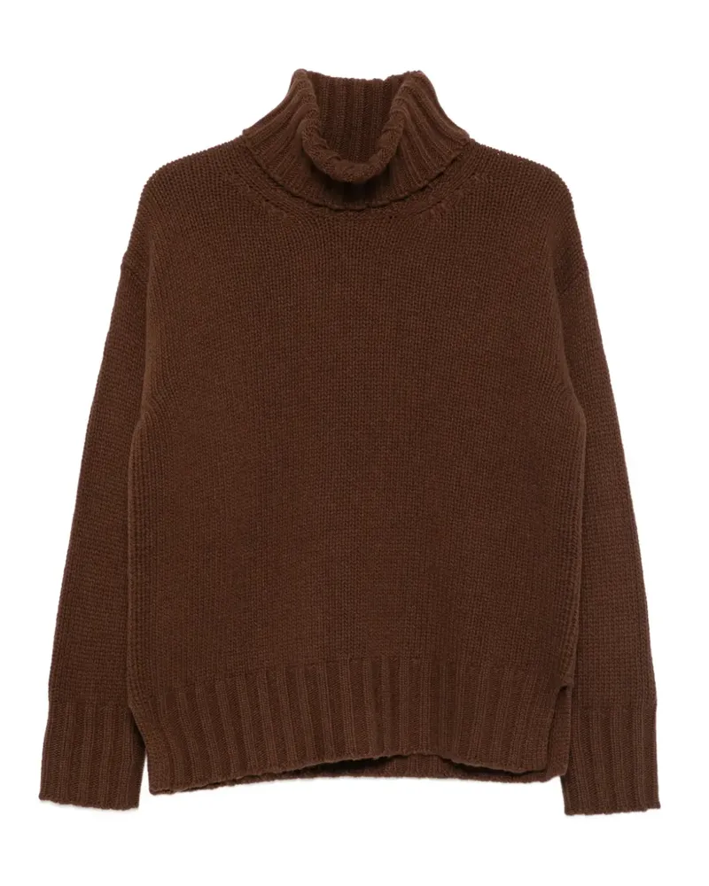 Jucca Gerippter Rollkragenpullover - Braun Braun