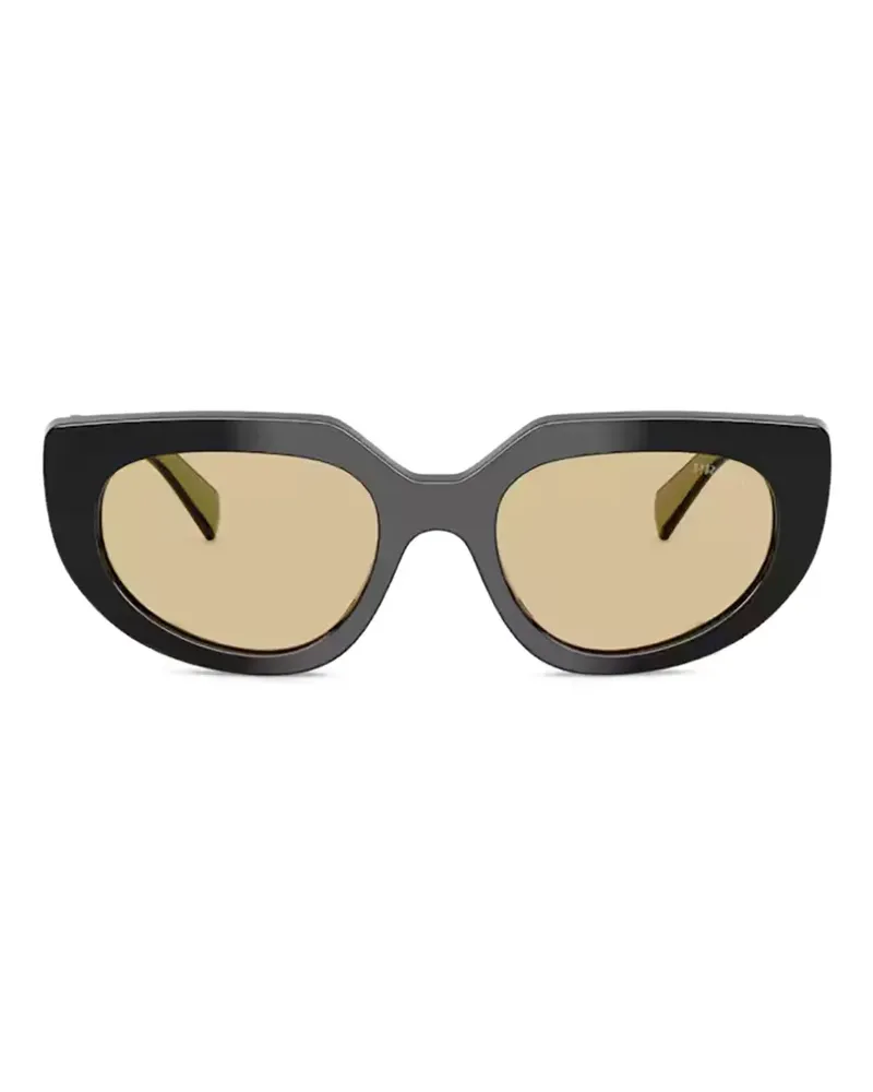 Prada oval-frame sunglasses - Schwarz Schwarz