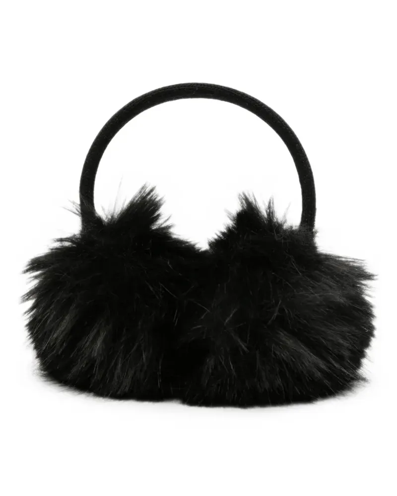 Borsalino faux-fur earmuffs - Schwarz Schwarz