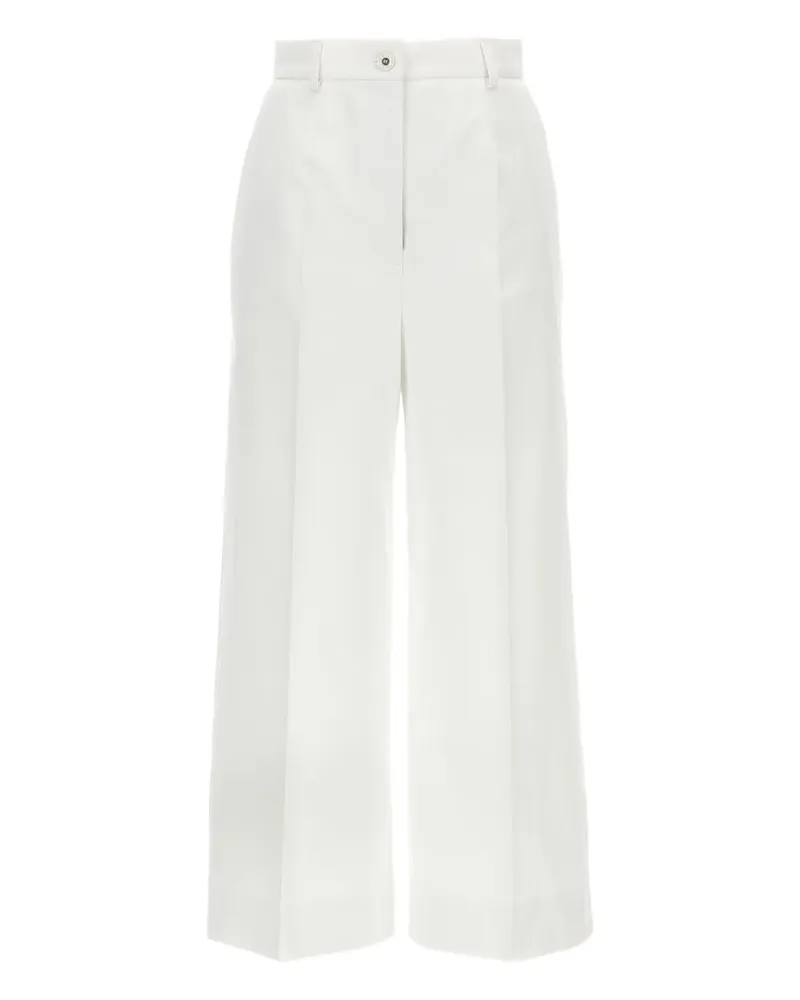 Dolce & Gabbana High-Waist-Hose mit Abnähern - Weiß Weiß