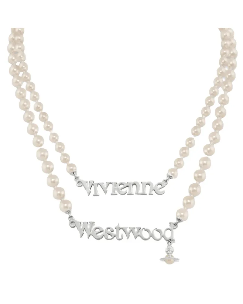 Vivienne Westwood Amelia faux-pearl necklace - Silber Silber