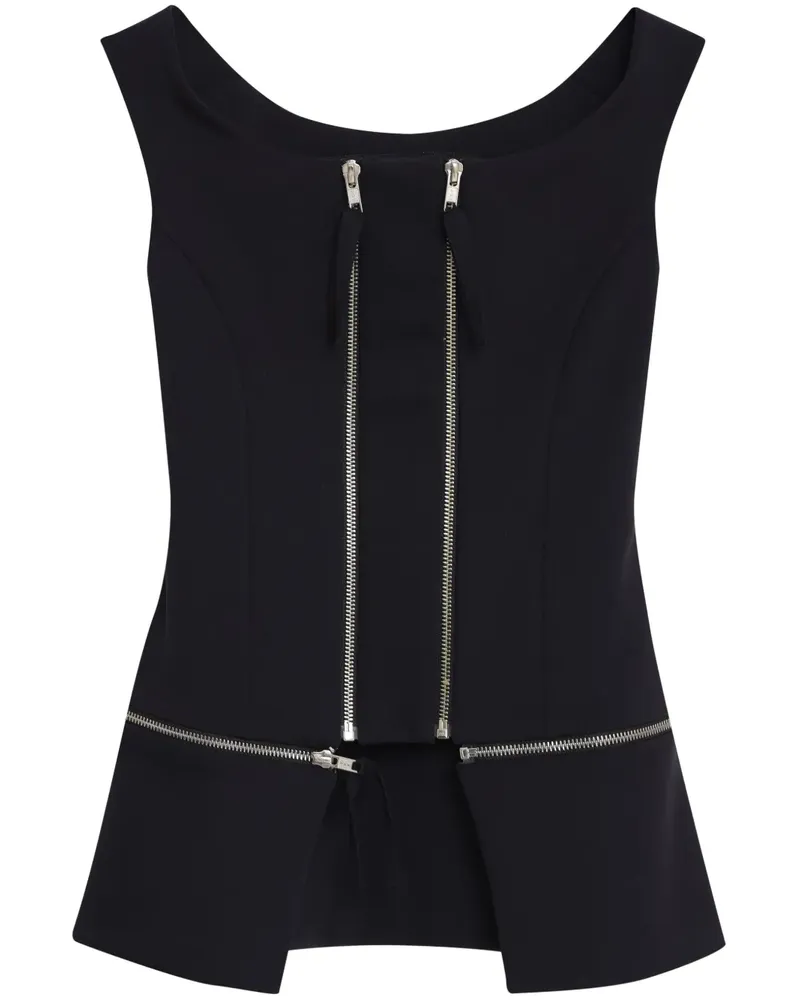 Gloria Coelho Trägershirt mit Stretch - Schwarz Schwarz