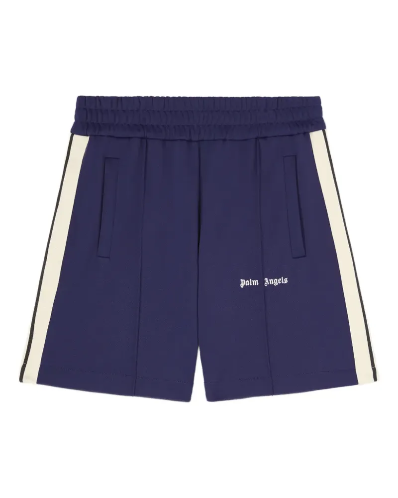 Palm Angels Joggingshorts mit Logo-Print - Blau Blau