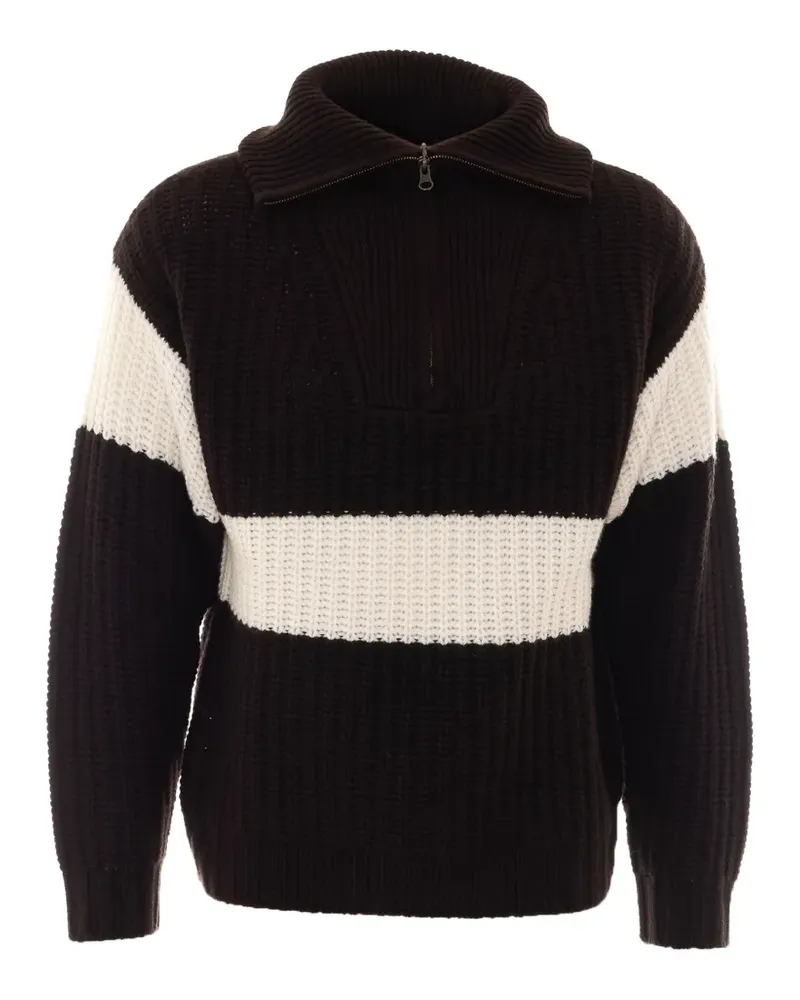 Lisa Yang Rafferty Pullover mit Reißverschluss - Braun Braun
