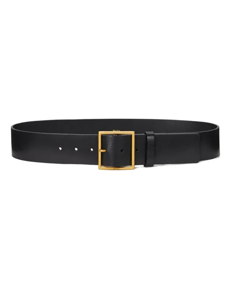 Ralph Lauren Breiter Gürtel - Schwarz Schwarz