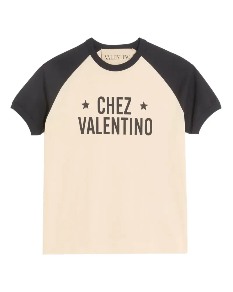 Valentino Garavani T-Shirt mit Chez-Print - Nude Nude