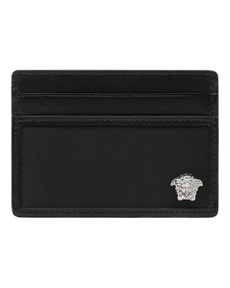 Versace Kartenetui mit Medusa-Kopf-Schild - Schwarz Schwarz