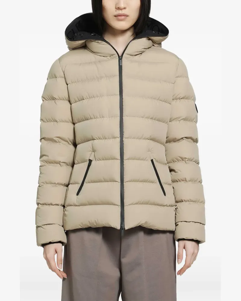 Moncler Herbes padded jacket - Nude Nude