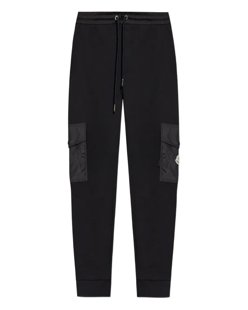 Moncler Jogginghose mit Logo-Patch - Schwarz Schwarz