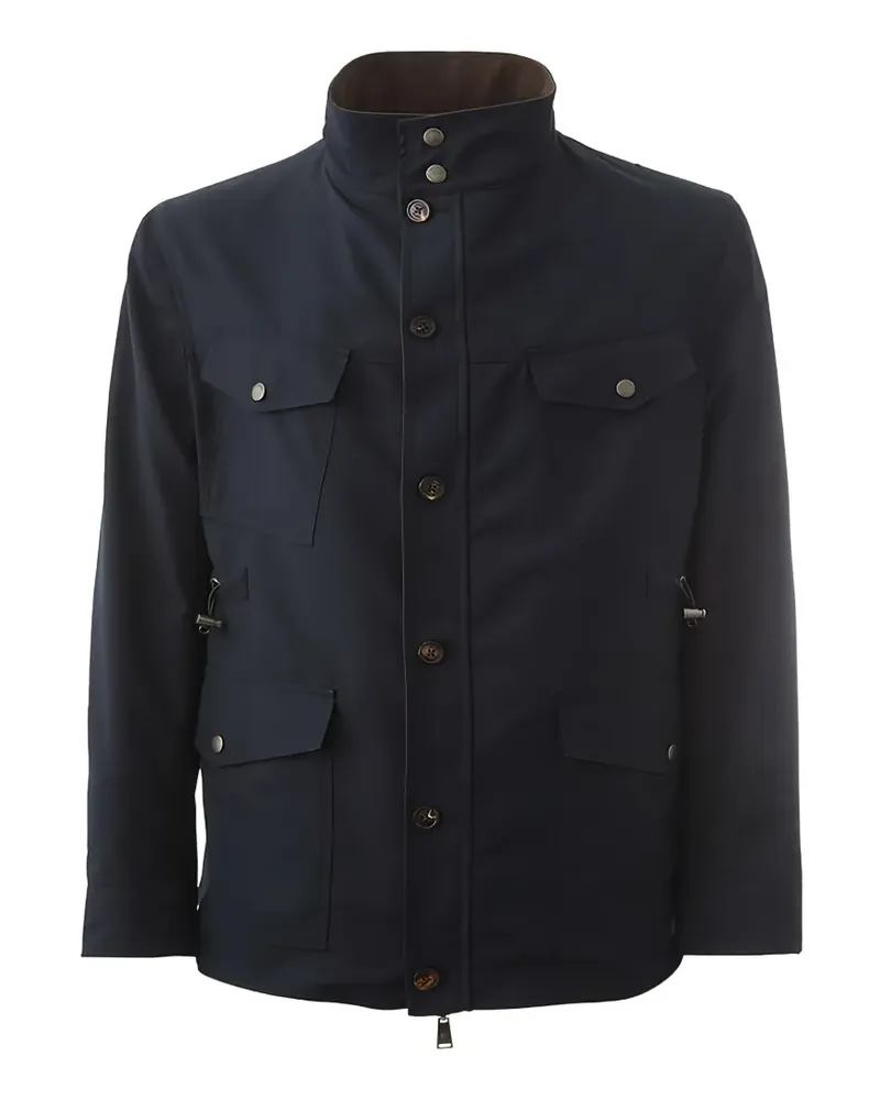 LARDINI reversible drawstring-waist jacket - Blau Blau