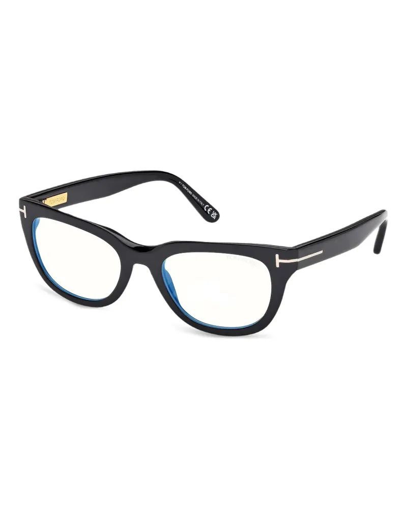 Tom Ford Brille mit Cat-Eye-Gestell - Schwarz Schwarz