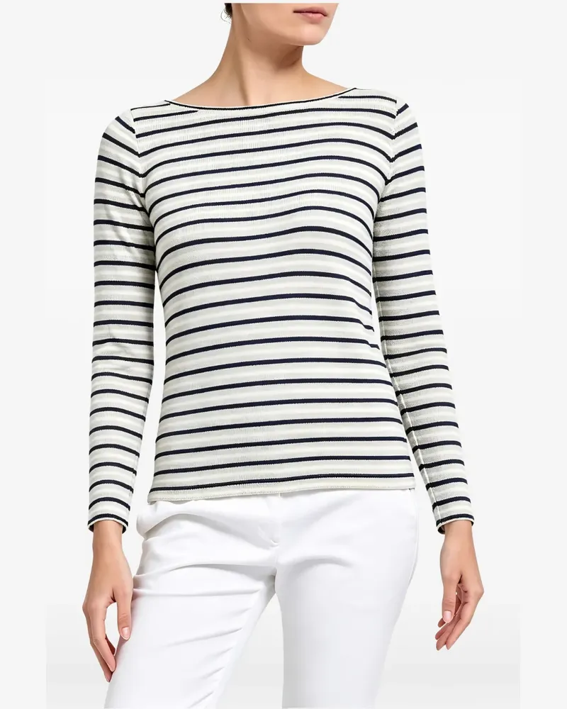 Brunello Cucinelli striped sweatshirt - Weiß Weiß