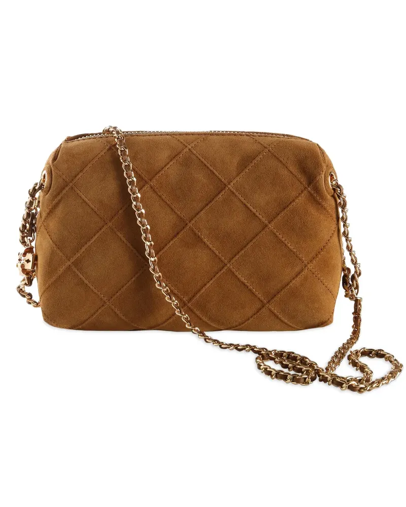 Tory Burch Fleming Minitasche aus Wildleder - Braun Braun