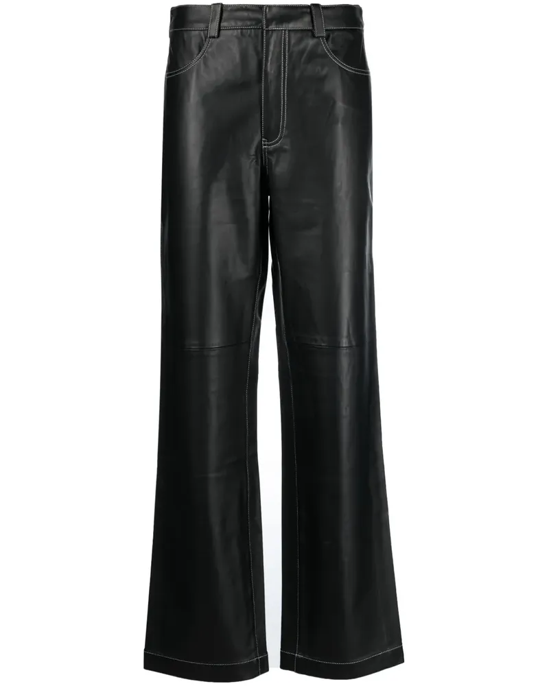 Axel Arigato Spencer Lederhose - Schwarz Schwarz