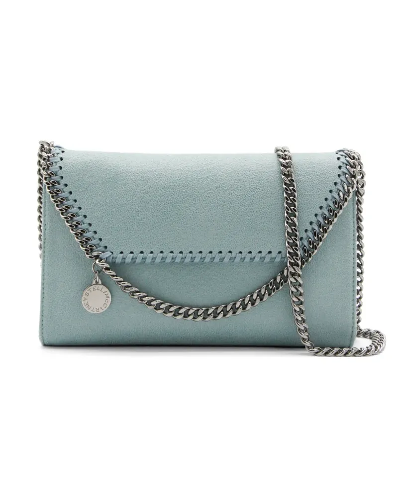 Stella McCartney Falabella whipstitch-trim shoulder bag - Blau Blau