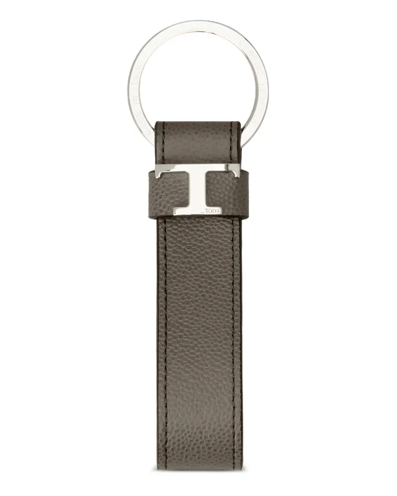 TOD'S Schlüsselanhänger mit T-Logo - Grau Grau