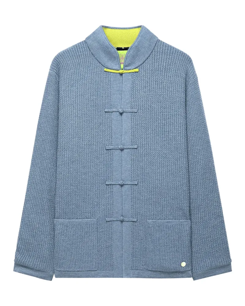 Shanghai Tang frog-fastening cardigan - Blau Blau
